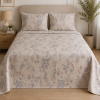 Set prekrivač Bloom beige/lila