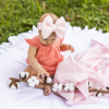 Dekica od Muslina za bebe 80x90 roze